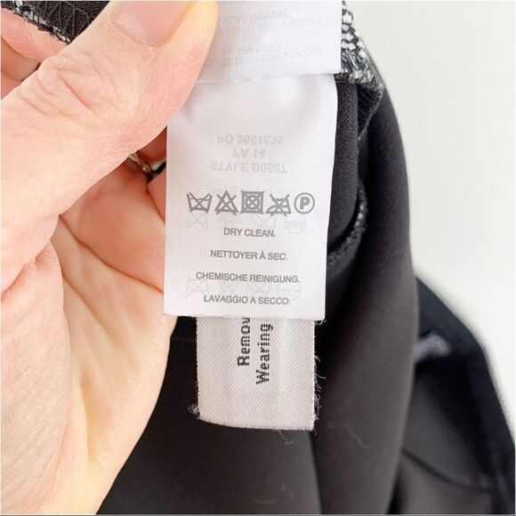 J. Crew Plaza‎ Women’s Skirt Black White Glen Plaid Flared Sz 2 New - Picture 10 of 12